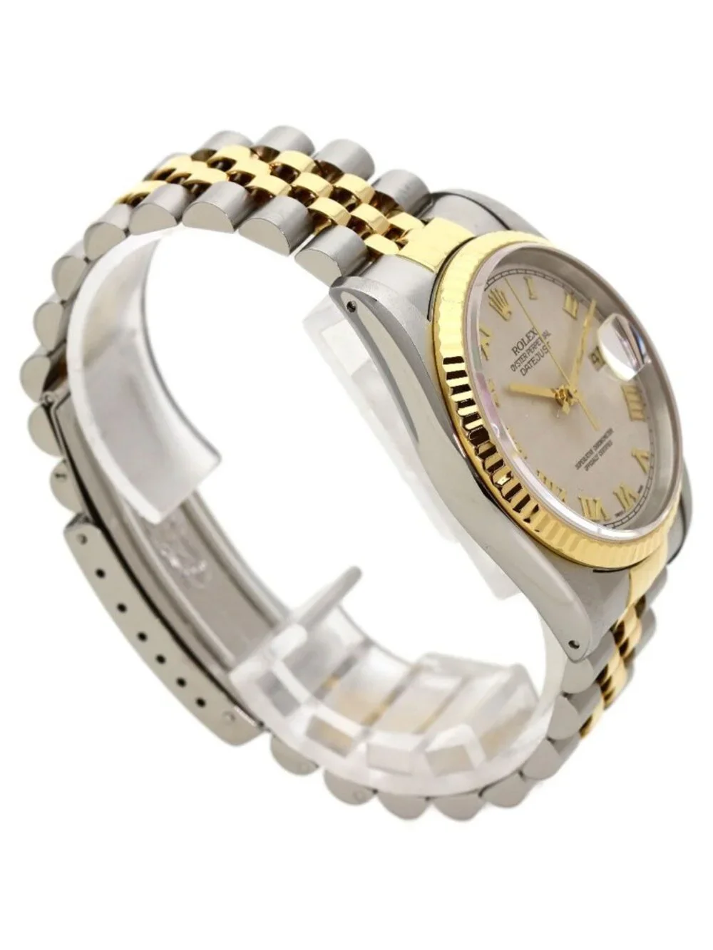 Rolex Datejust Pyramid Roman SS Yellow Gold 18k